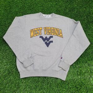 Vintage West-Virginia University Sweatshirt Small 19x23 Gray